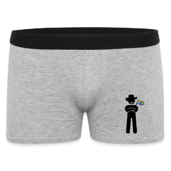 The_proud_hillbilly_hippie - Men's Boxer Shorts - heather grey - Front