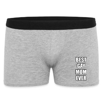Beste schwule Mutter aller Zeiten - Männer Boxer Shorts - Grau meliert - Vorne