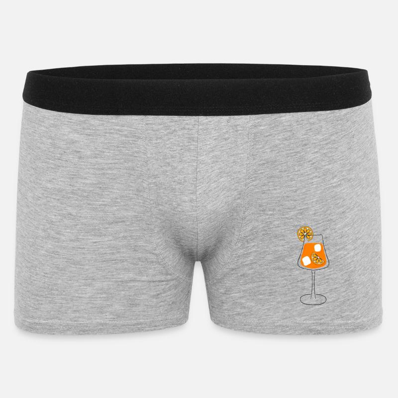 Spritz Glas - Männer Boxer Shorts - Grau meliert