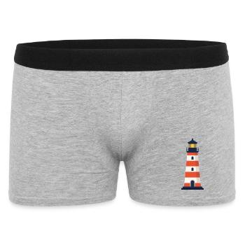 Icône de la ligne de phare Symbole vectoriel de balise côtière - Boxer Homme - gris chiné - Devant