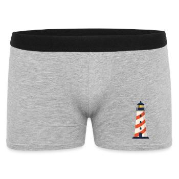 Icône de la ligne de phare Symbole vectoriel de balise côtière - Boxer Homme - gris chiné - Devant