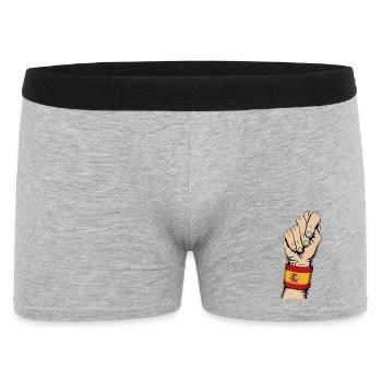 Figa Española Amulettbeschützer gegen das Böse - Männer Boxer Shorts - Grau meliert - Vorne