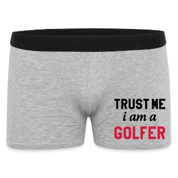 Golf - Männer Boxer Shorts - Grau meliert - Vorne