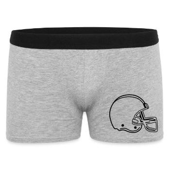 american football - Men's Boxer Shorts - heather grey - Front