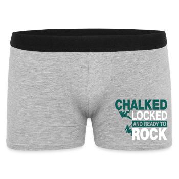 Chalked locked an ready to rock - Boxer Homme - gris chiné - Devant