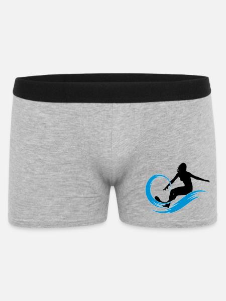 surfeuse - Boxer Homme - gris chiné