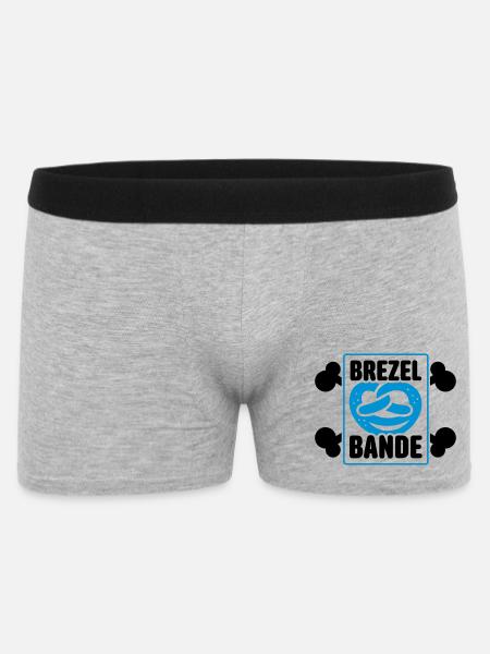 brezel bande - Männer Boxer Shorts - Grau meliert
