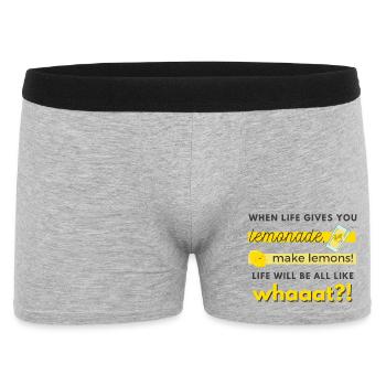 make lemons! - Men's Boxer Shorts - heather grey - Front