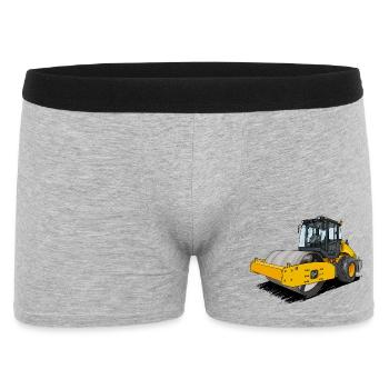 Rouleau dans la construction routière - Boxer Homme - gris chiné - Devant