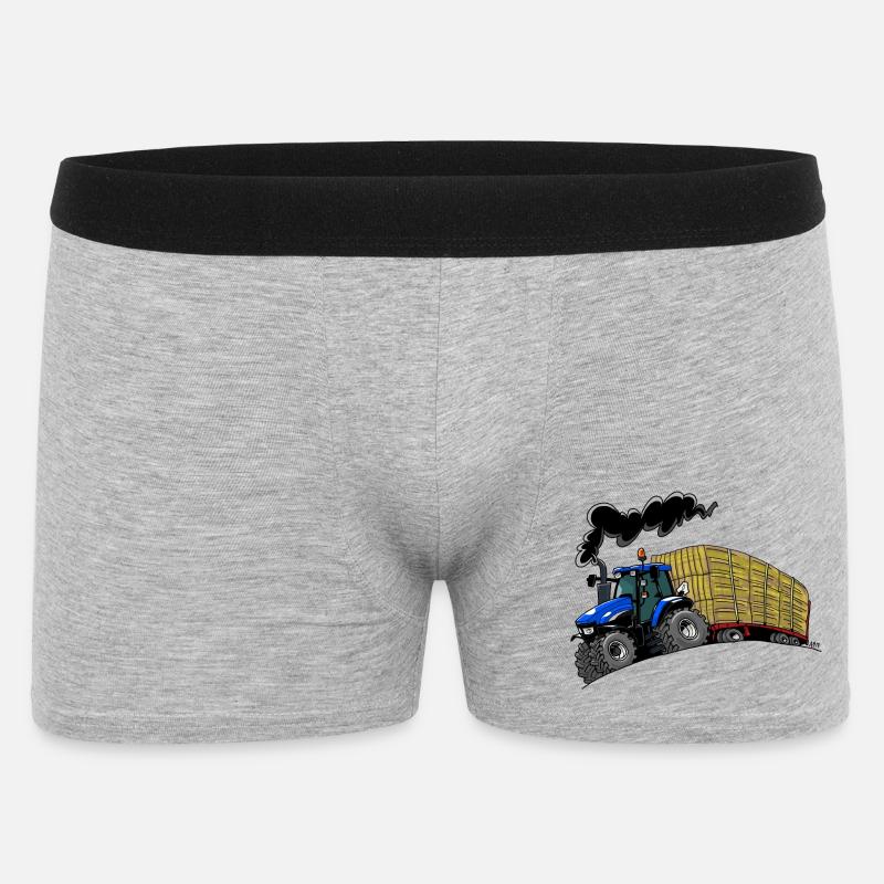 BlueTractor TM120 Warenkorb - Männer Boxer Shorts - Grau meliert