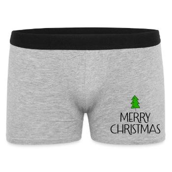Christmas - Men's Boxer Shorts - heather grey - Front