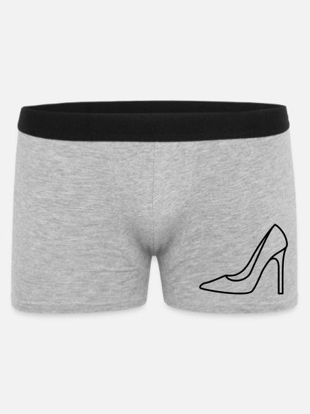 High Heel Icon Shoe Women Women Contour Customizable - Men's Boxer Shorts - heather grey