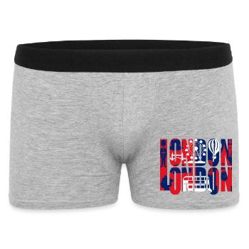 LONDON - Boxer Homme - gris chiné - Devant