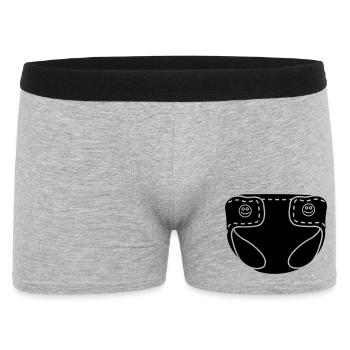 Couche bébé - Boxer Homme - gris chiné - Devant