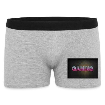 Games, Gamer, Gamescon - Männer Boxer Shorts - Grau meliert - Vorne