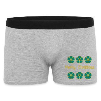 CHRISTMAS. YEAR. ANNIVERSARY. RETIREMENT. DAD. MAMAM. - Men's Boxer Shorts - heather grey - Front