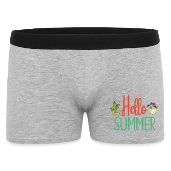 Bonjour l’été - Boxer Homme - gris chiné - Devant