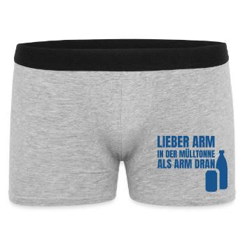 Sarcasme de collectionneur de gages : t-shirt de parole drôle - Boxer Homme - gris chiné - Devant