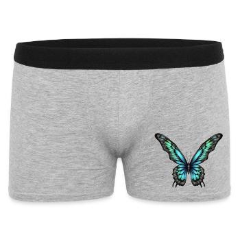Elfe papillon lumineux - Boxer Homme - gris chiné - Devant