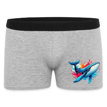 Baleine - Boxer Homme - gris chiné - Devant