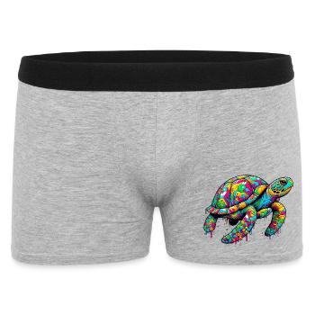 Turtle - Men's Boxer Shorts - heather grey - Front