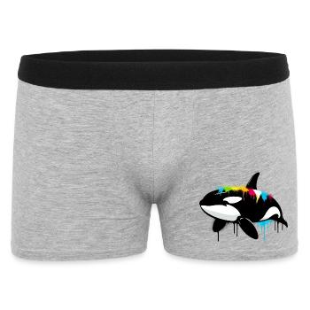 Orque - Boxer Homme - gris chiné - Devant