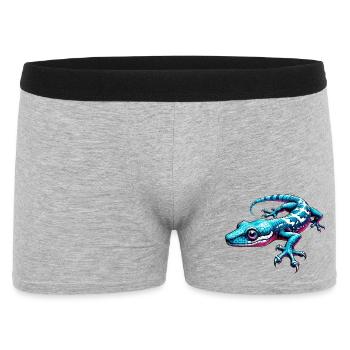 Gecko - Männer Boxer Shorts - Grau meliert - Vorne