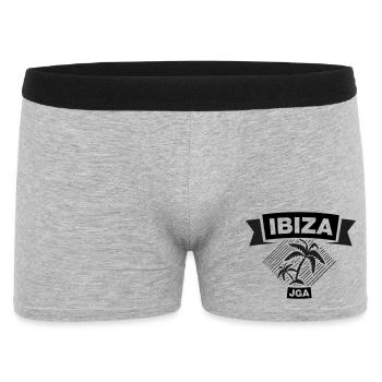 IBIZA – Enterrement de vie de garçon sous les palmiers 2c - Boxer Homme - gris chiné - Devant