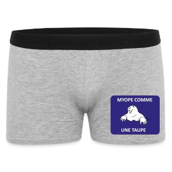 Short-sighted as a mole - Men's Boxer Shorts - heather grey - Front