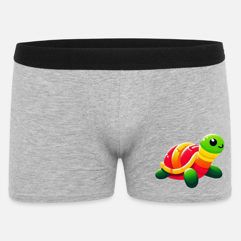 Schildkröte - Männer Boxer Shorts - Grau meliert
