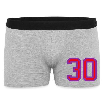 30. 30 YEARS. 30th ANNIVERSARY. 30 YEARS ANNIVERSARY. - Men's Boxer Shorts - heather grey - Front