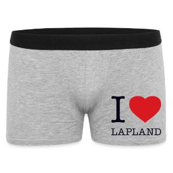 I LOVE LAPLAND - Men's Boxer Shorts - heather grey - Front