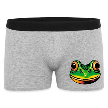 Frosch - Männer Boxer Shorts - Grau meliert - Vorne