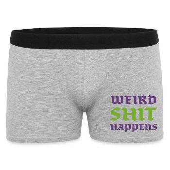 Weird Shit Happens - Men's Boxer Shorts - heather grey - Front