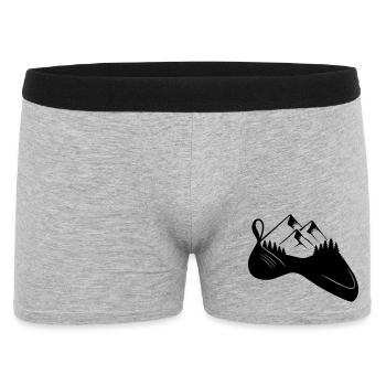 Quand le chausson d’escalade rencontre la montagne – Climb & Nature - Boxer Homme - gris chiné - Devant