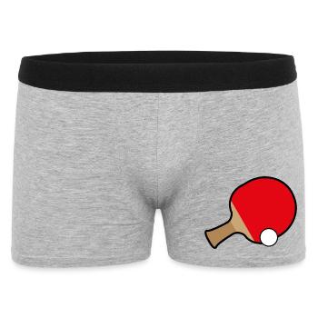 Table Tennis Illustration - Men's Boxer Shorts - heather grey - Front