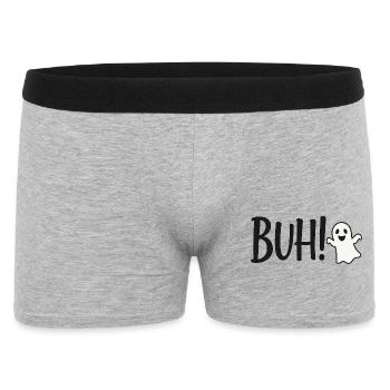 Design ludique Boo Halloween - Boxer Homme - gris chiné - Devant