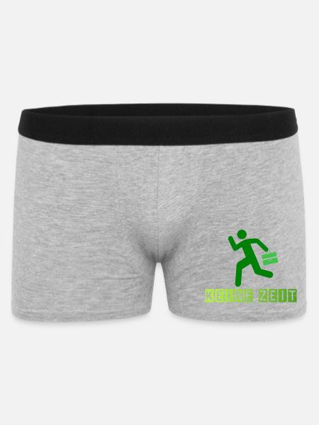 Berufstätiger mit Akzent auf Mobilität - Männer Boxer Shorts - Grau meliert