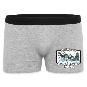 Faster than your Wi-Fi - Men's Boxer Shorts - heather grey - Front