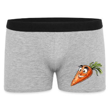 carrot - Men's Boxer Shorts - heather grey - Front