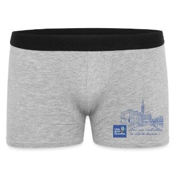 tshirt_unispourgrisolles - Men's Boxer Shorts - heather grey - Front