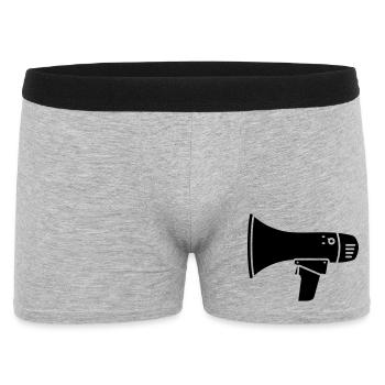 Ultras de démonstration bruyante du mégaphone - Boxer Homme - gris chiné - Devant