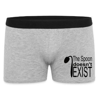 The spoon does not exist - Men's Boxer Shorts - heather grey - Front