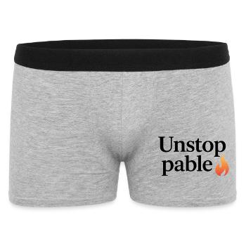 Unstoppable Flame - Men's Boxer Shorts - heather grey - Front