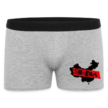 Sheena Punk - Männer Boxer Shorts - Grau meliert - Vorne
