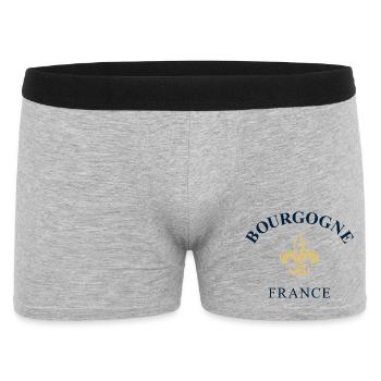 Burgundy France France - Men's Boxer Shorts - heather grey - Front