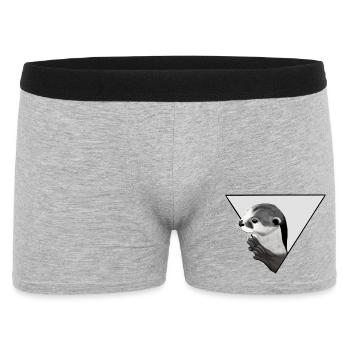 Loutres - Boxer Homme - gris chiné - Devant