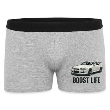 Boost Life Street Racer - Boxer Homme - gris chiné - Devant