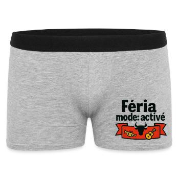 Féria-Modus: Aktiviert - Männer Boxer Shorts - Grau meliert - Vorne
