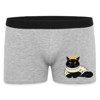 Neujahr 2026 Design - Männer Boxer Shorts - Grau meliert - Vorne